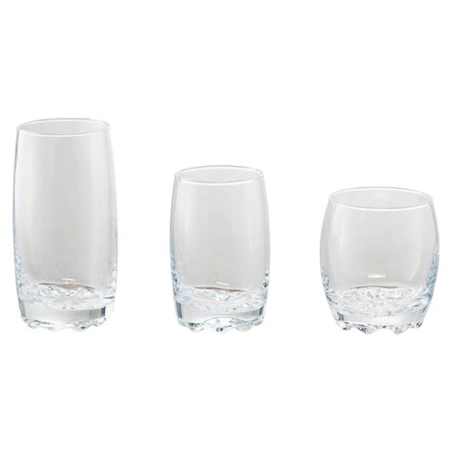 Set Mainstays de 12 Vasos De Vidrio