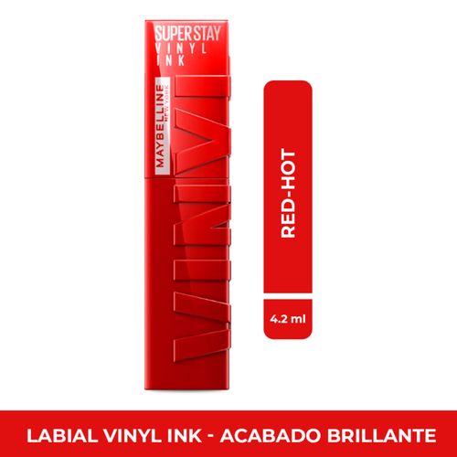 Labial Maybelline Ink Vinyl Red Hot - 4.2gr