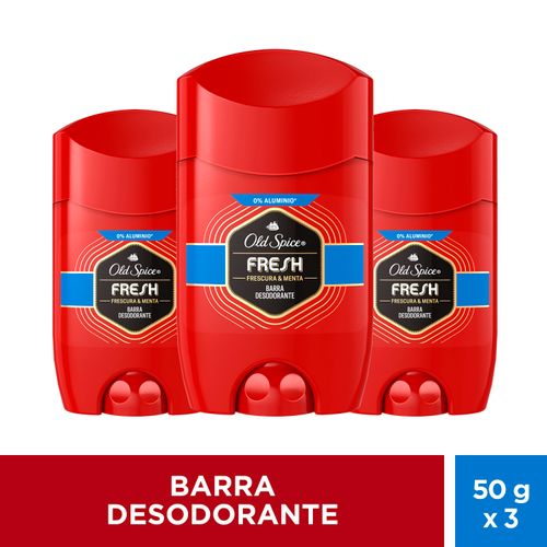 Barra Desodorante Old Spice Fresh 150 g, 3Pack