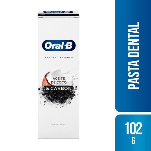 Pasta Dental Blanqueadora Oral-B Natural Essence Aceite De Coco & Carbón 75 ml / 102 g