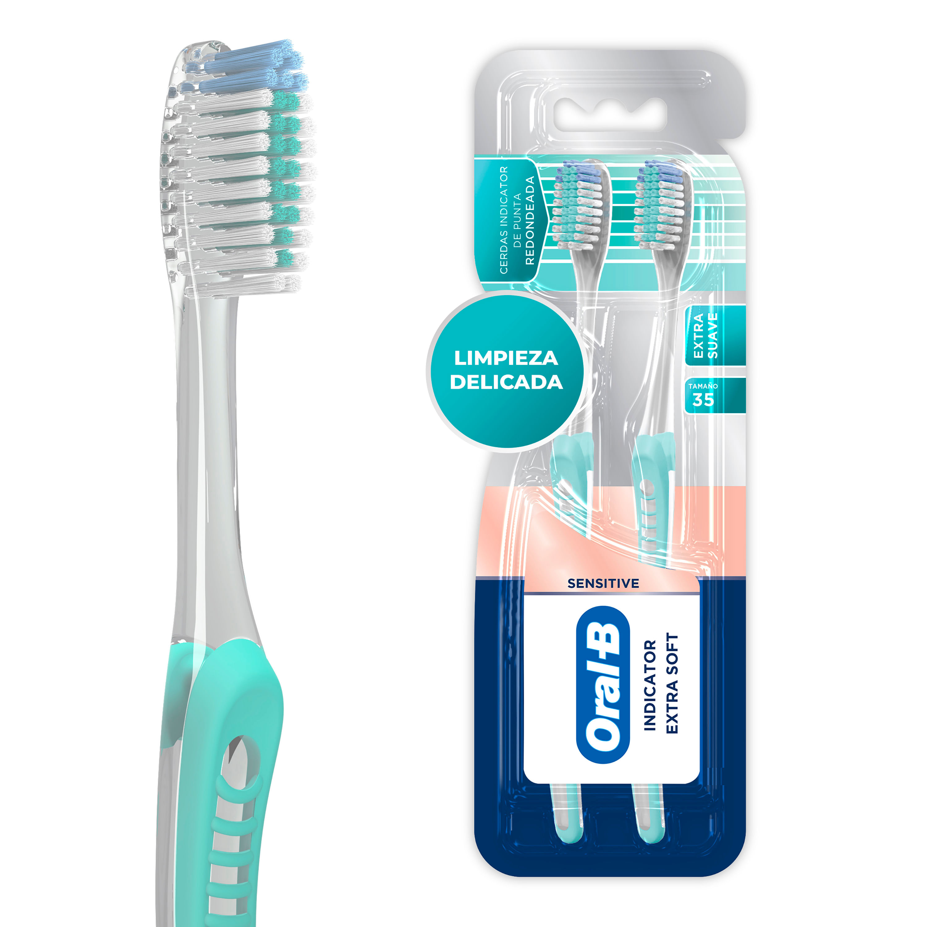 Cepillo de dientes suave blanqueador Carrefour Soft 1 ud.