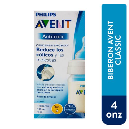 Biberon Avent Transparente de 4 onzas