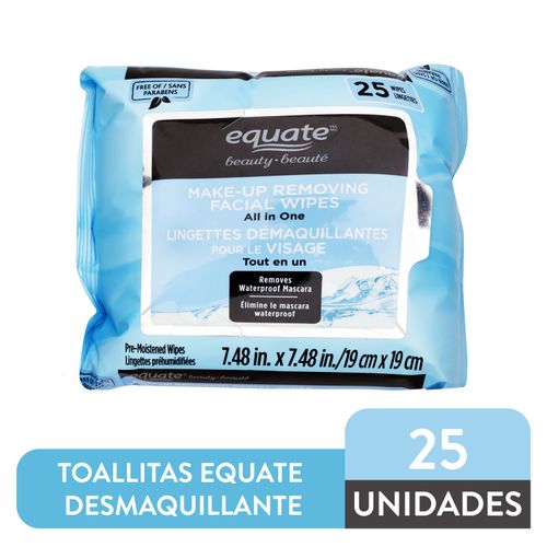 Toallas Desmaquillante Equate 25 unidades