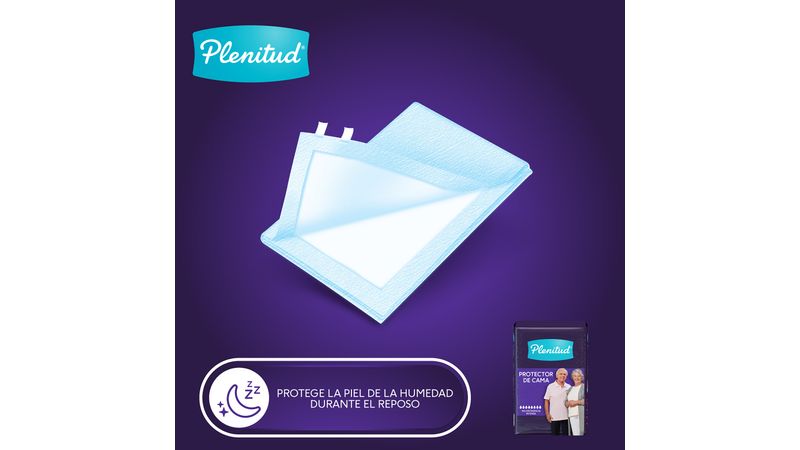 Protector para Cama PLENITUD Incontinencia Leve Paquete 10un