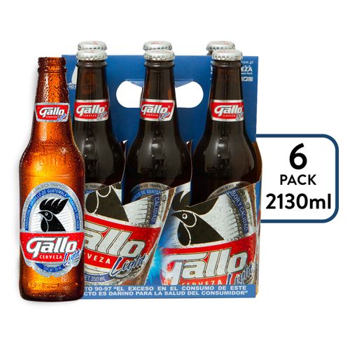 Cerveza Gallo Light Botella 6Pck 2130Ml