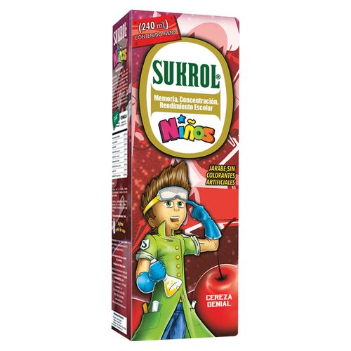 Jarabe Vitamínico Sukrol Sabor Cereza - 240 ml