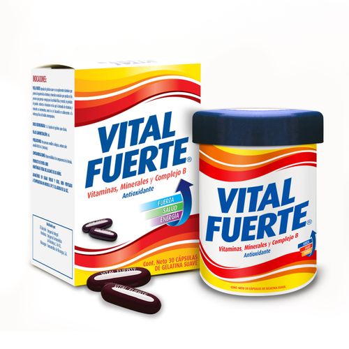 Antioxidante Vital Fuerte de 500Mg - 30 Cápsulas