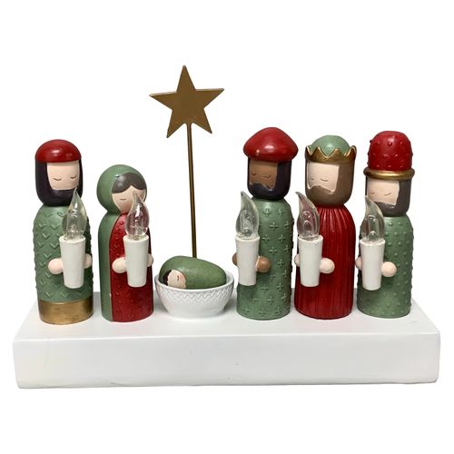 Nacimiento Resina C Velitas 178Cms Wm