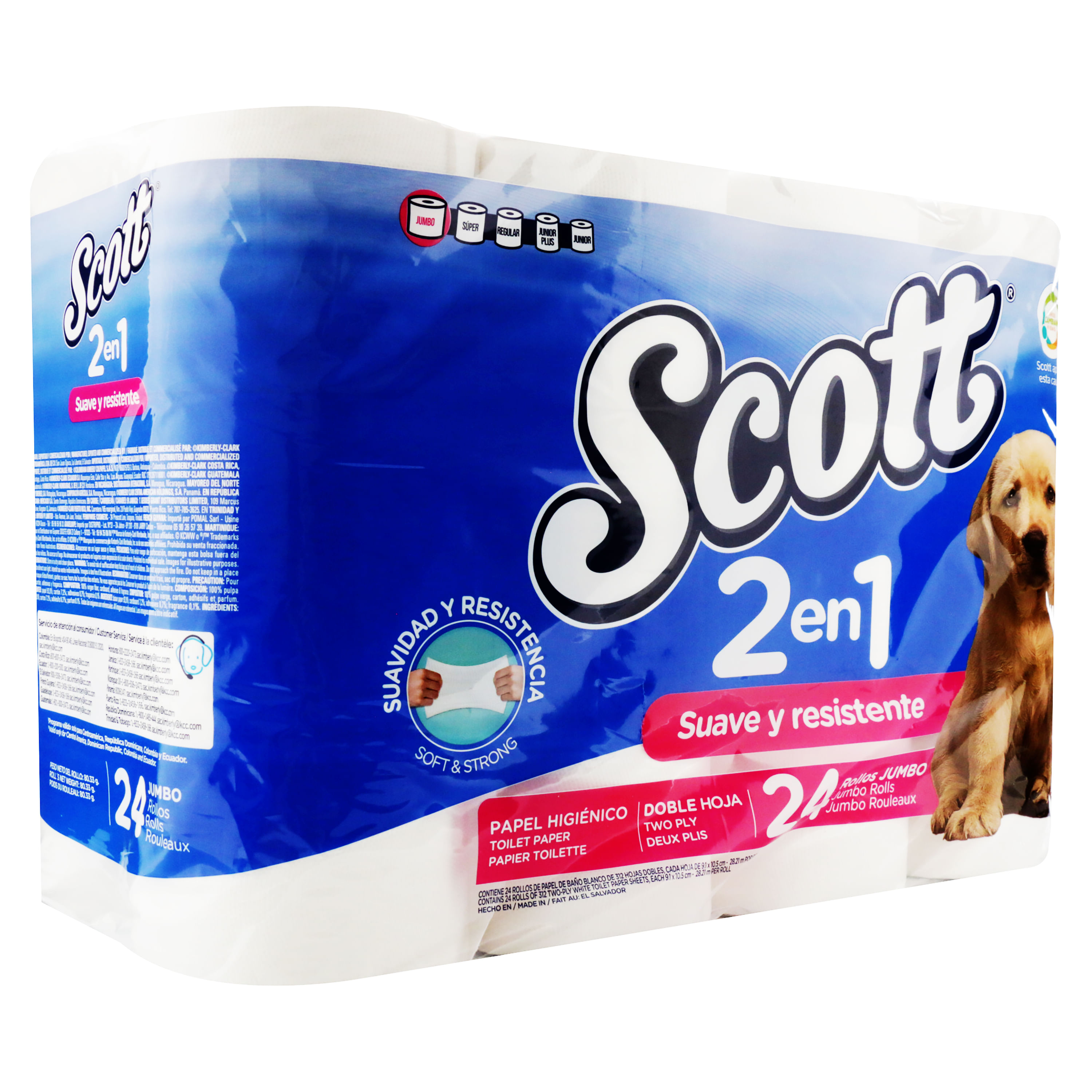 Scottex dona más de 200 kilómetros de papel higiénico