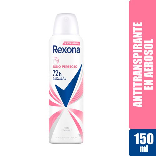 Desodorante Rexona Dama Tono Perfecto Aerosol Con Vitamina E - 150ml