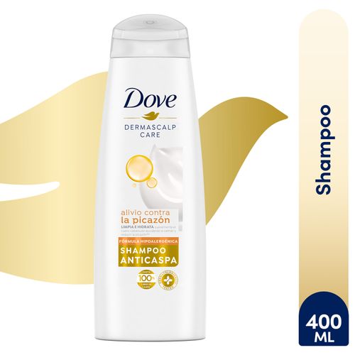 Shampoo Dove Alivio Contra La Picazón, Limpia E Hidrata Suavemente El Cuero Cabelludo - 400ml