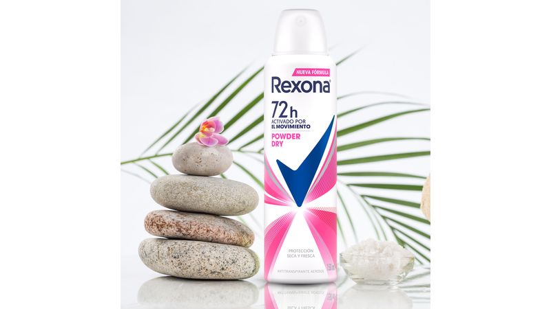 REXONA desodorante antitranspirante Polvo seco en aerosol para dama 3.17 oz