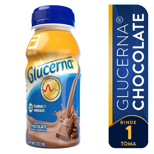 Fórmula Nutricional marca Glucerna® Chocolate -237 mL