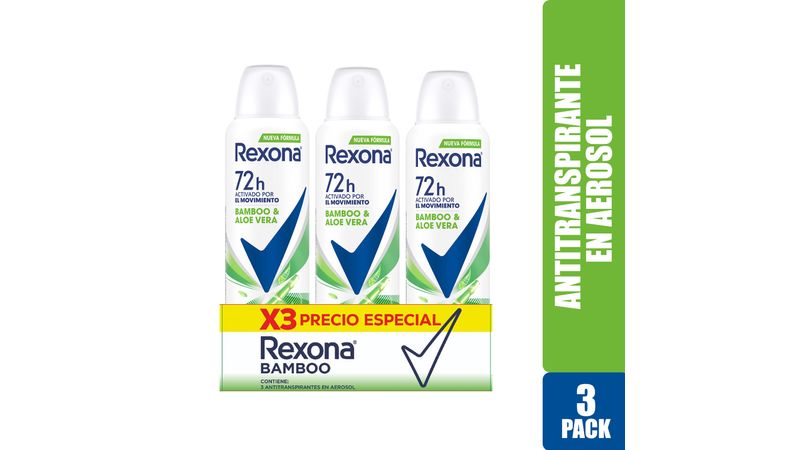 Comprar Desodorante Rexona Dama Bamboo Y Aloe Vera Aerosol - 150ml