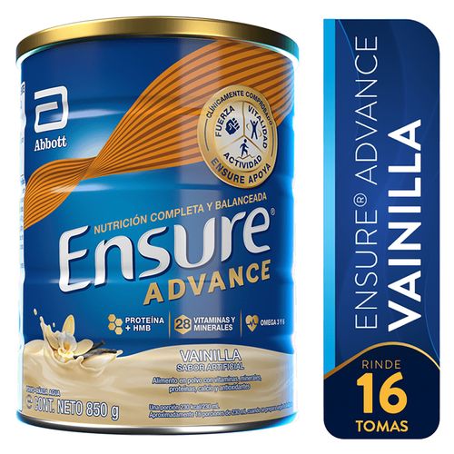 Fórmula Nutricional marca Ensure® Advance Vainilla -850 g
