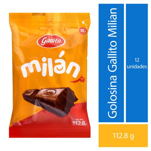 Chocolate Marca Gallito Milán Bolsa 12 Uds - 112.8g