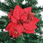 Flor-De-Navidad-Marca-Holiday-Time-Roja-O-Dorada-Con-Clip-9-32640