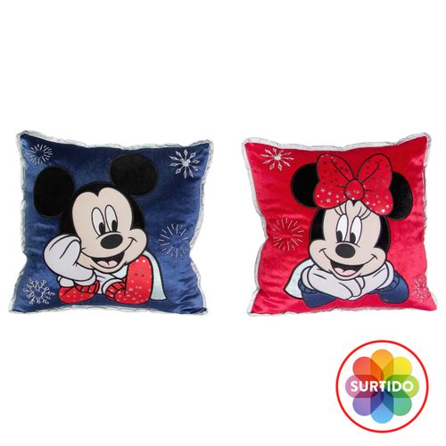 Cojin Navidad Marca Disney Decorativa Caritas  43X43cm