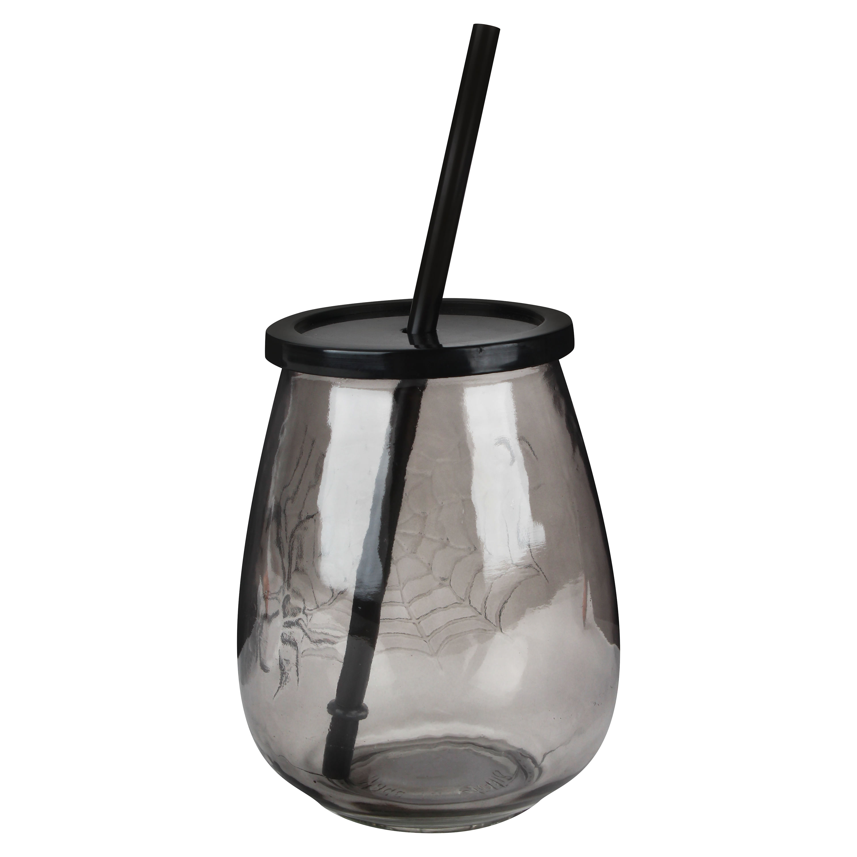 EMBICER Vasos de vidrio con tapas y pajitas – Juego de 4 vasos de 16 onzas  con fundas de neopreno – Vasos de vidrio de primera calidad con tapas de