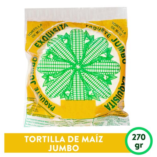 Tortilla De Maiz Exquisita Jumbo- 270 gr