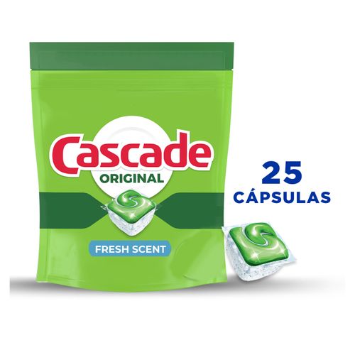 Lavaplatos Cascade Aplicacoin Fresh 25 unidades - 385gr