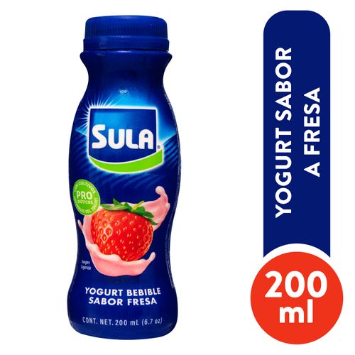 Yogurt Fresa Bebible Sula Bote 200ml