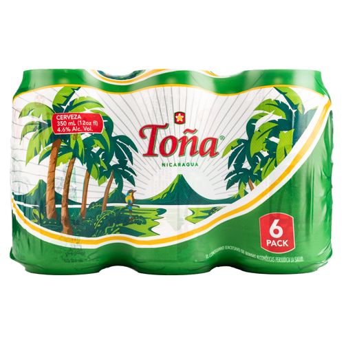 6 Pack Cerveza Tona Lata- 350 ml