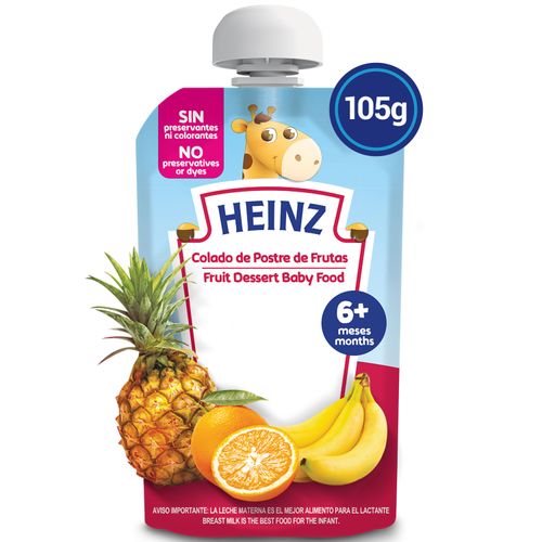 Colado Heinz Postre Fruta Doy Pack - 105 g