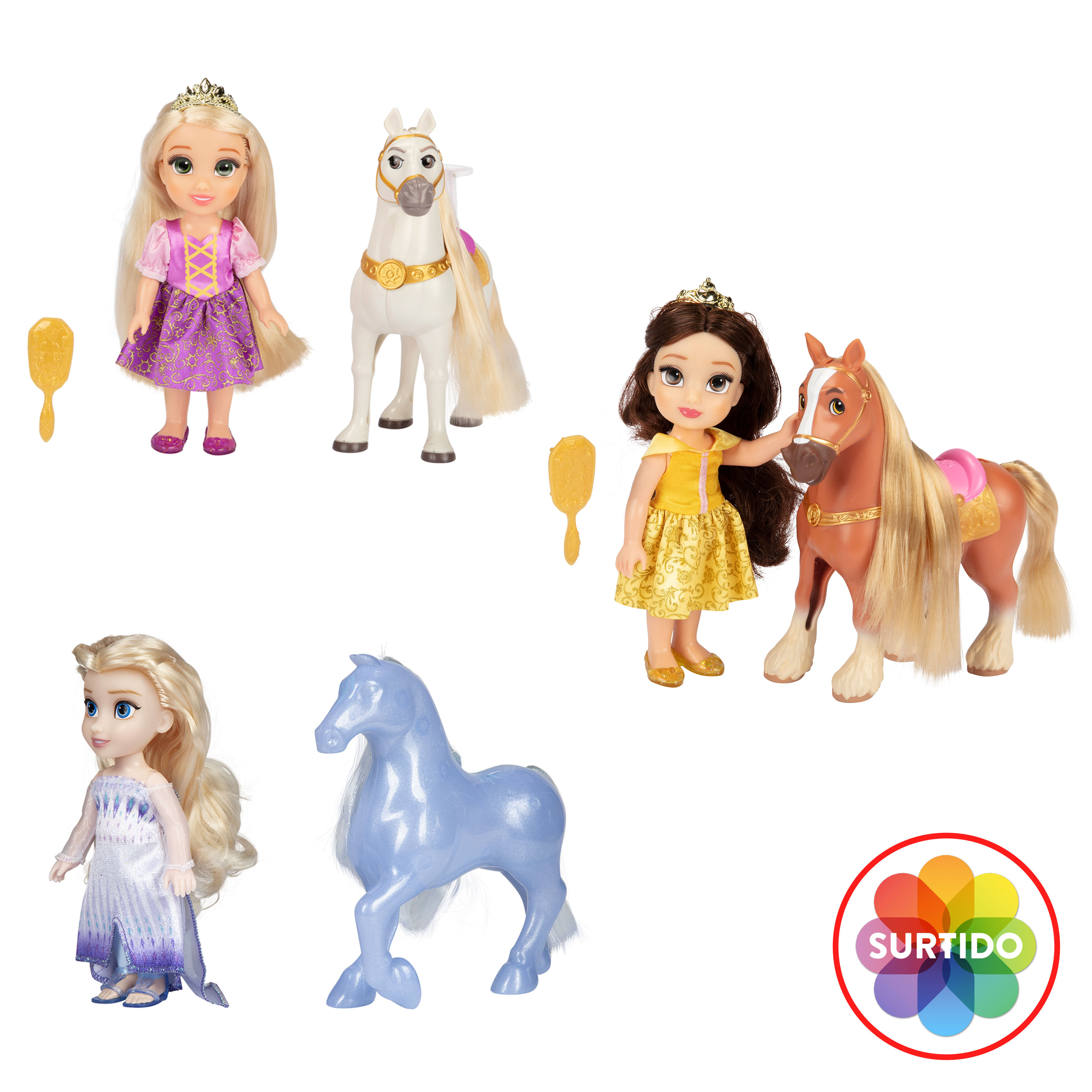 JM 74 piezas de accesorios para muñecas Barbie, juego de juguetes pequeños,  accesorios para muñecas princesas JM