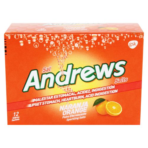 Sal Andrews Sabor Naranja - 12 Tabletas