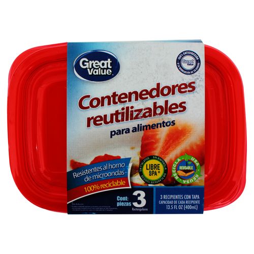 Bolsas para congelar alimentos Great Value con doble cierre grandes 15 pzas