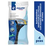 Rasuradoras-Desechables-Equate-3-Hojas-Mango-Ergon-mico-De-Goma-4Pzas-1-27270