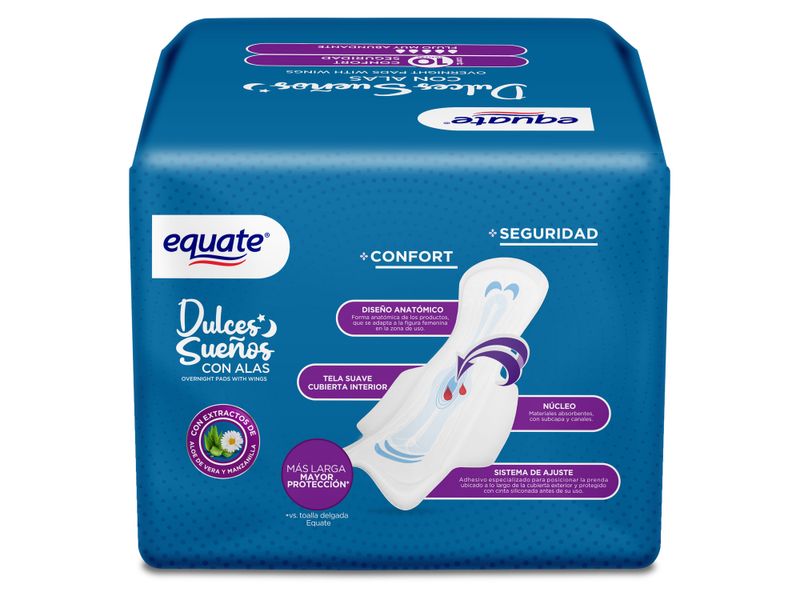 Toalla-nocturna-Equate-con-alas-10uds-2-32966