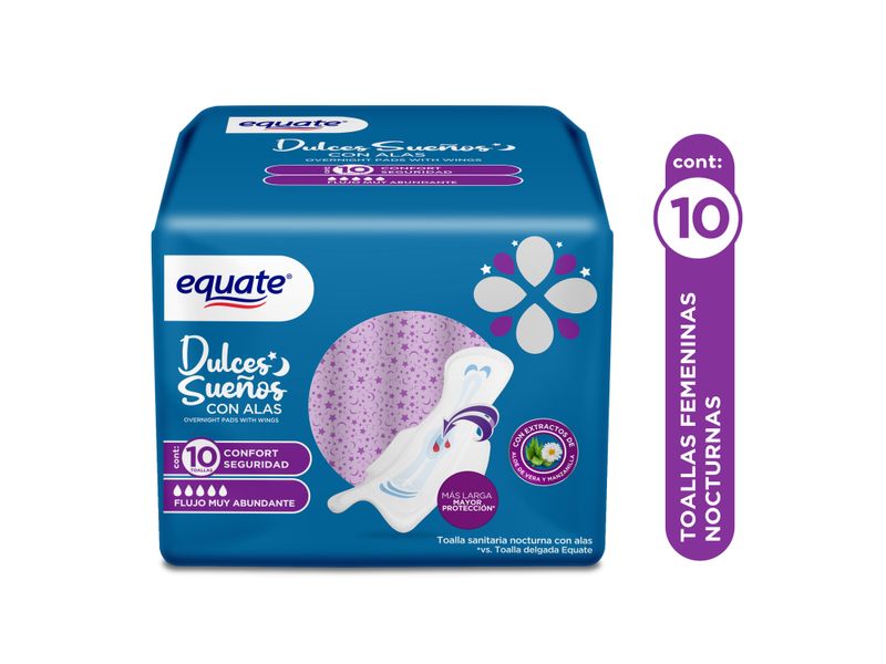 Toalla-nocturna-Equate-con-alas-10uds-1-32966