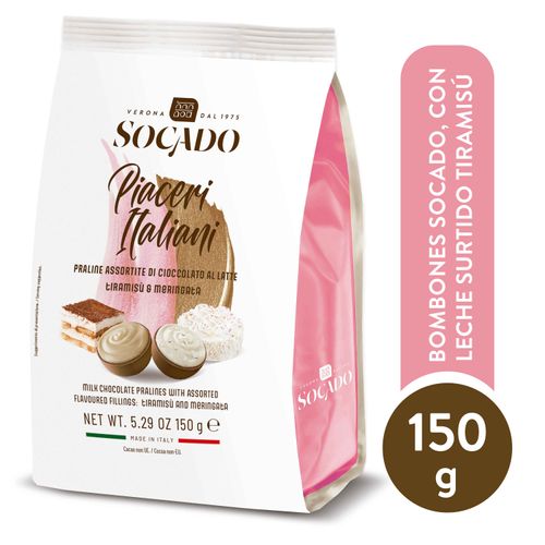 Bombones Socado, con leche surtido Tiramisú -150g