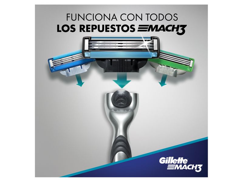 Afeitadora-Recargable-para-hombre-Gillette-Mach3-con-tres-hojas-m-s-fuertes-que-el-acero-1-unidad-4-13035