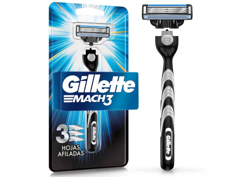 Afeitadora-Recargable-para-hombre-Gillette-Mach3-con-tres-hojas-m-s-fuertes-que-el-acero-1-unidad-1-13035