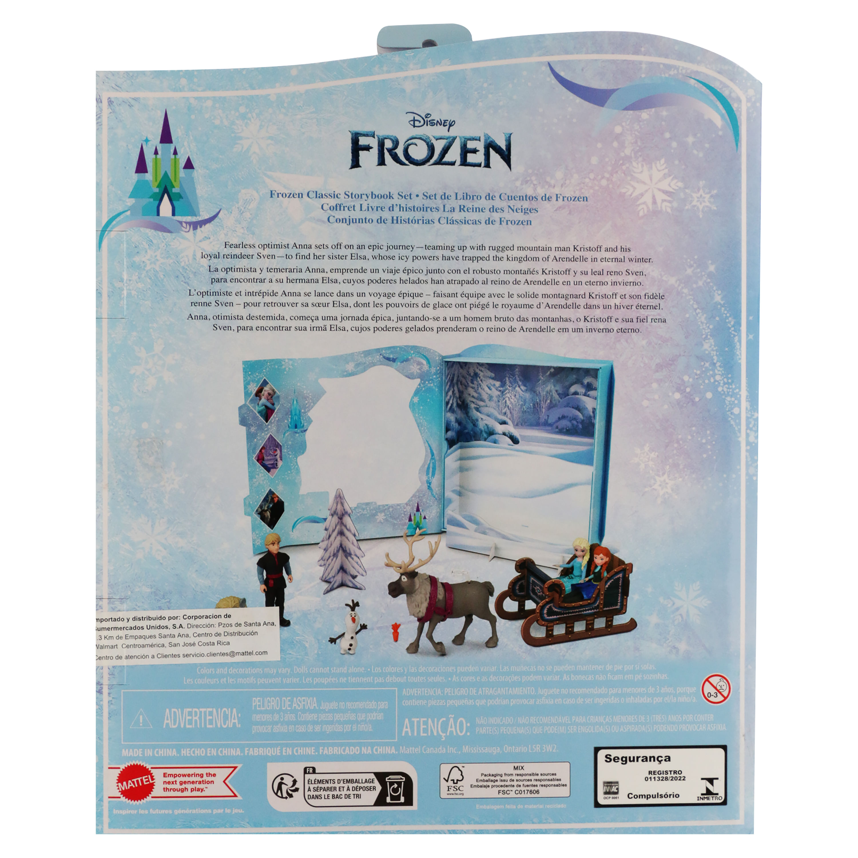 Disney Frozen Boneca Set de Histórias 6 Figuras