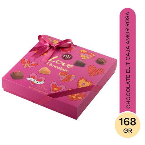 Chocolate Elit Amor Rosa Caja - 168g