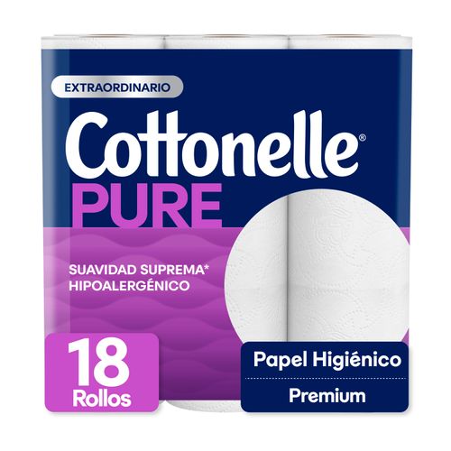 Papel Higiénico Cottonelle Pure Premium -  18 Rollos