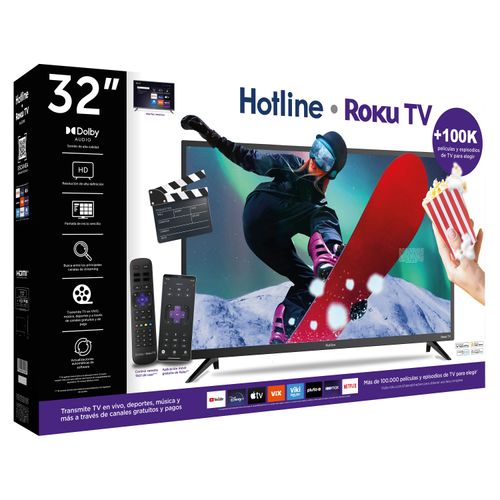 Televisor Hotline smart TV, Roku, HL32RK -32 pulgadas