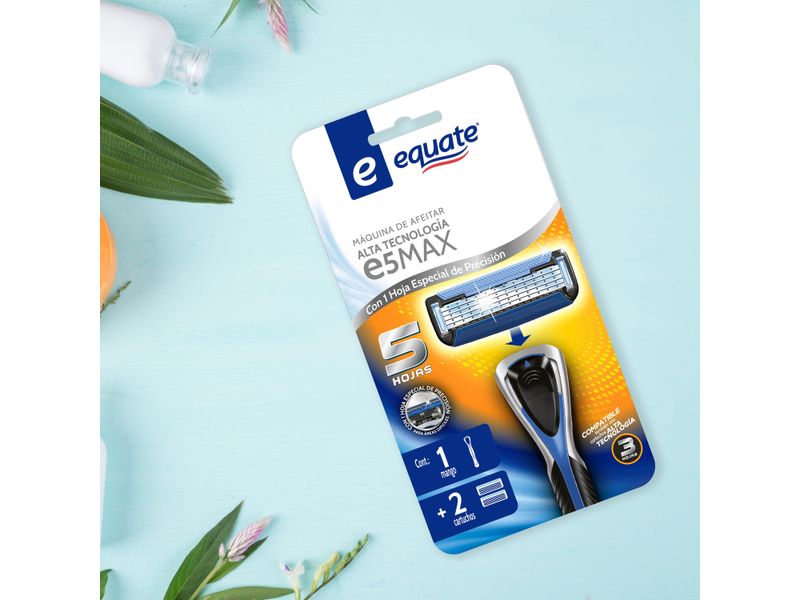 M-quina-De-Afeitar-Equate-E5-Max-Mango-2-Cartuchos-1Pza-5-27242