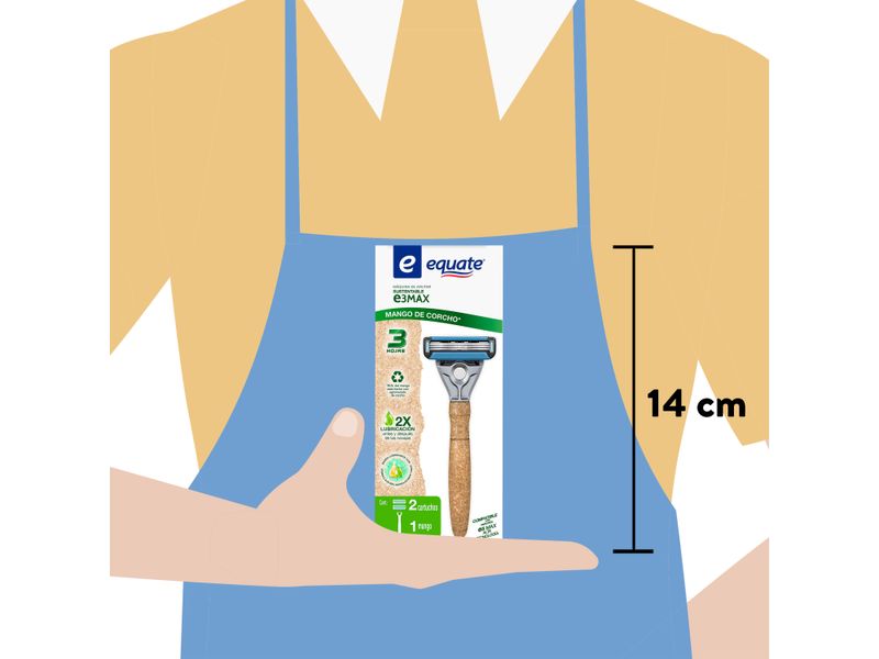 M-quina-De-Afeitar-Equate-Sustentable-E3-Max-Mango-De-Corcho-2-Cartuchos-4-27267