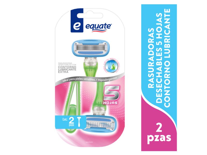 Rasuradoras-Desechables-Equate-5-Hojas-Contorno-Lubricante-2Pzas-1-27266