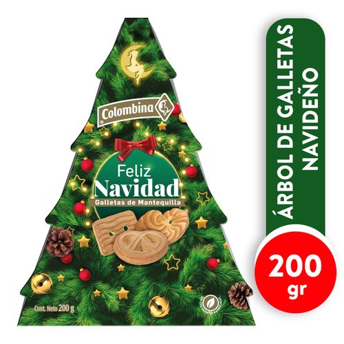 Árbol de galletas Colombina, navideño -200g