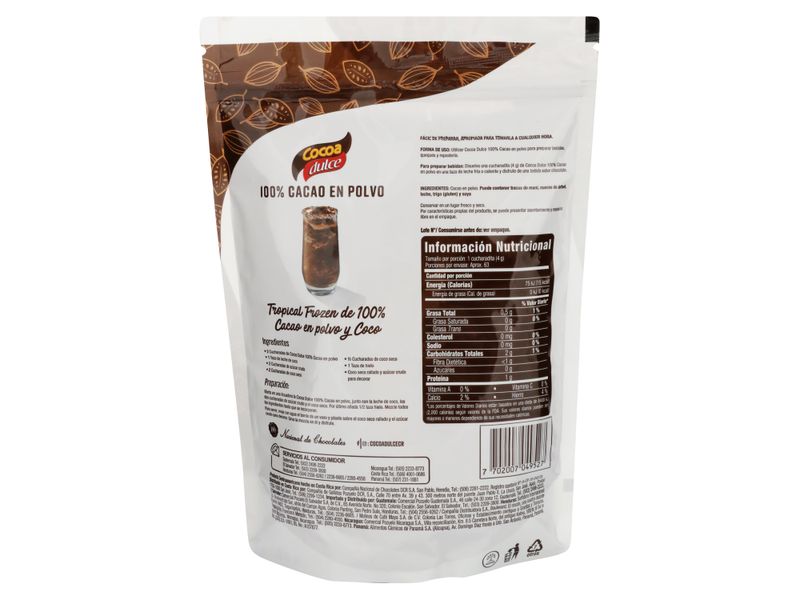 Bebida En Polvo Cocoa Dulce Pura 250gr