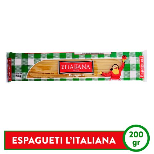 Pasta Larga Italiana Espaguetti 200gr