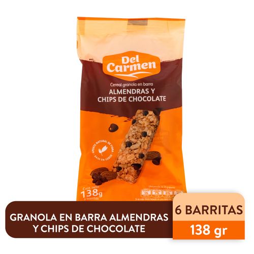 Barra Delcarmen Almendra Chocolate 138Gr