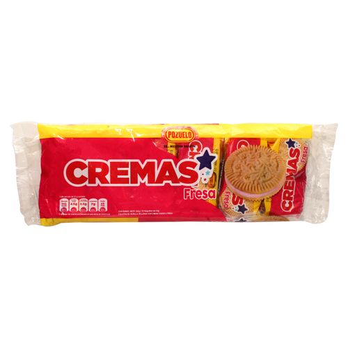 Galleta Pozuelo Crema Fresa 265gr