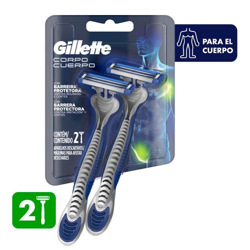 Desechable Gillette Cuerpo Corporal 2 unidades